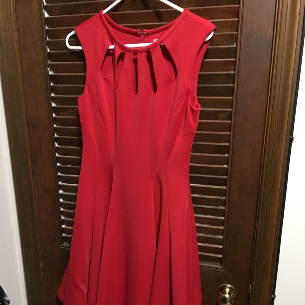 Betsy Johnson red swing dress
